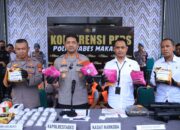 Sebulan Lebih, Polrestabes Makassar Ungkap 59 Kasus Narkoba, 90 Tersangka Diamankan