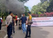 Polisi Kawal Ketat Demo Buruh di Makassar
