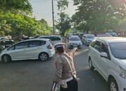 Polsek Tamalanrea Sambut Pagi dengan Pengaturan Lalin