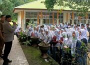Bhabinkamtibmas Bulurokeng Sampaikan Pesan-pesan Kamtibmas Kepada Siswa SMKN 15 Makassar
