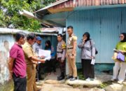 Bhabinkamtibmas Dampingi Dinas Perumahan Kota Makassar Data Warga Binaan