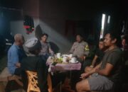 Sambang Malam, Bhabinkamtibmas Polsek Tamalanrea Sampaikan Imbauan Kamtibmas