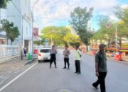 Personel Polsek Ujung Pandang Pengamanan Ibadah Kenaikan Isa Almasih di Sejumlah Gereja