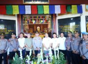 Kapolrestabes Makassar Pantau Pengamanan Perayaan Waisak di Sejumlah Vihara