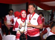 Kapolrestabes Makassar dan Ketua Bhayangkari Meriahkan Bhayangkara Run 2025