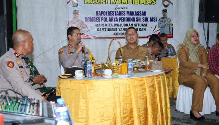 Ngopi Kamtibmas, Kapolrestabes Makassar Dengarkan Suara Warga di Sungai Limboto