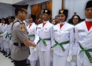 Kapolrestabes Makassar Hadiri Upacara Pengukuhan Paskibraka Kota Makassar 2025