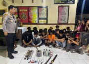 Kapolsek Manggala Pimpin Patroli, Puluhan Remaja Pesta Miras dan Sajam Diamankan