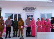 Kapolrestabes Makassar dan Ketua Bhayangkari Cabang Tabes Makassar Resmikan Posyandu Kemala