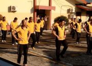 Jaga Kebugaran, Polsek Biringkanaya Rutin Gelar Senam Bersama Bhayangkari