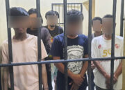 Resmob Polsek Tamalate Tangkap Enam Pelaku Pencurian Besi, Dua di Antaranya Penadah