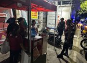 Personil Samapta Polrestabes Makassar Patroli Dini Hari Harkamtibmas