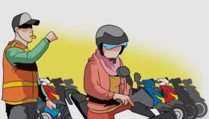 Adu Mulut Pengendara Motor dan Tukang Parkir Terjadi di Jalan Pengayoman Makassar