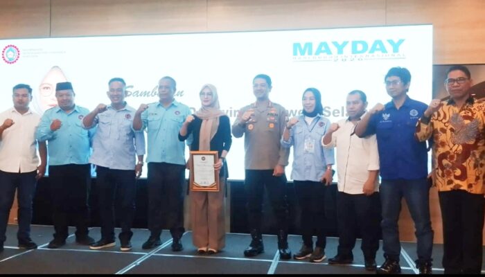 Ramaikan Mayday Workshop Ketenagakerjaan, KSPSI Sulsel Gandeng PMI Donor Darah dan Cek Kesehatan Gratis