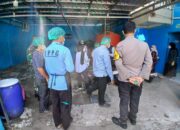 Bhabinkamtibmas Polsek Tamalate dan Babinsa Pantau Lokasi Pelayanan Pemenuhan Gizi di Kelurahan Mangasa