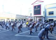 Polrestabes Makassar Gelar Olahraga Bersama, Jaga Kebugaran dan Soliditas Personel