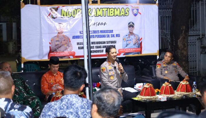 Ngopi Kamtibmas di Bontoala, Kapolrestabes Makassar Dengar Langsung Aspirasi Warga