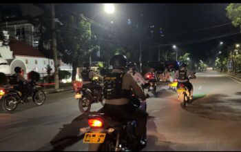 Patroli Dini Hari, Tim Samapta Polrestabes Makassar Amankan Terduga Geng Motor di Jalan Latimojong