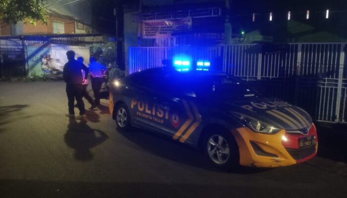 Polsek Tallo Intensifkan Patroli Malam, Humanis Ajak Remaja Pulang Hindari Genk Motor di Makassar