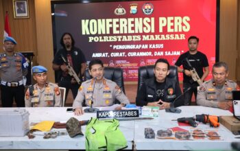 Sepekan, Polrestabes Makassar Amankan 38 Pelaku Kejahatan Jalanan