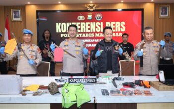 Polrestabes Makassar Tangkap 5 Pelaku Penyerangan Geng Motor di Jalan Ablam, Motifnya Terungkap