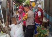 Bhabinkamtibmas, Perangkat Kelurahan, dan Warga Kompak Gelar Kerja Bakti Bersama