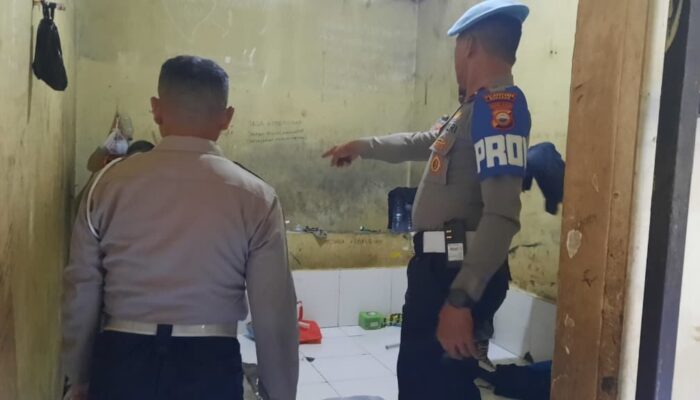 Propam Polsek Tamalate Sidak Ruang Tahanan, Pastikan Keamanan dan Pengawasan Berjalan Optimal