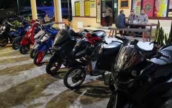 Operasi Malam Polsek Manggala Sasar Knalpot Brong dan Senjata Tajam