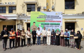 Hari Raya Idhul Adha 1447 H, Polrestabes Makassar Kurban 29 Ekor Sapi dan 1 Ekor Kambing
