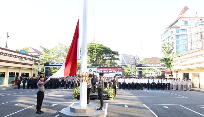 Polrestabes Makassar Gelar Upacara Hari Lahir Pancasila 2026, Teguhkan Semangat Persatuan Bangsa