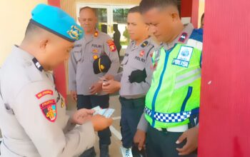Pastikan Kesiapsiagaan dan Kepatuhan Anggota, Provos Polrestabes Makassar Sidak Personel Polsek Biringkanaya