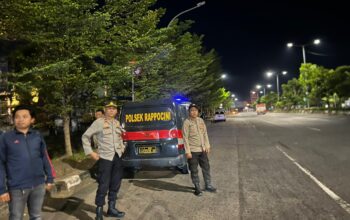 Polsek Rappocini Gelar Patroli Mobile Cegah Gangguan Kamtibmas