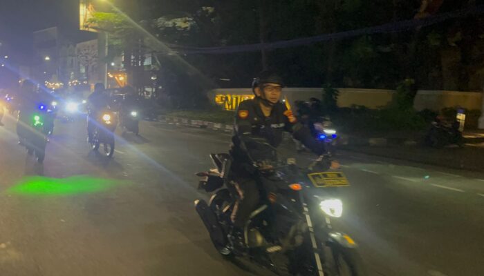 Patroli Malam Polrestabes Makassar Sisir Titik Rawan, Antisipasi Balap Liar dan Aksi Kriminal