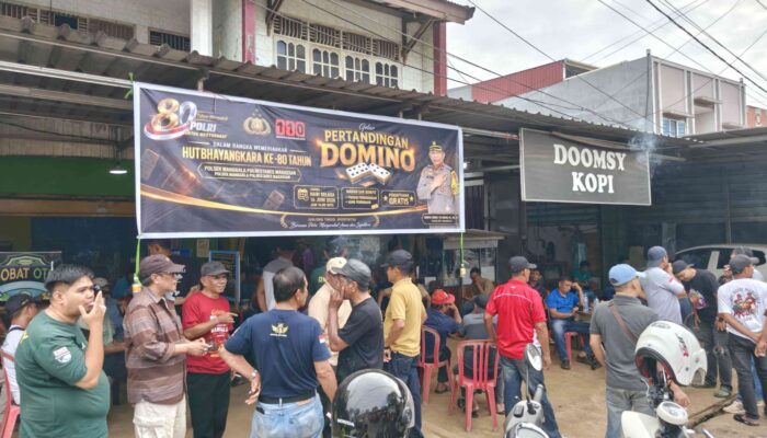 Polsek Manggala Gelar Turnamen Domino HUT Bhayangkara Ke-80, 80 Pasang Peserta Ramaikan Kompetisi