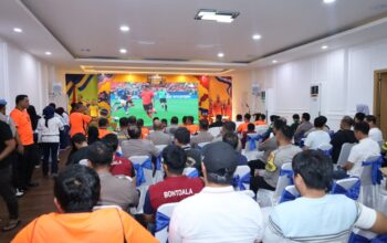 Polrestabes Makassar Gelar Nobar Piala Dunia 2026 Bersama Masyarakat, Pererat Semangat “Polri untuk Masyarakat”