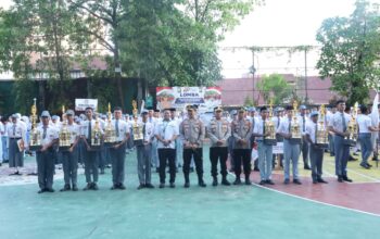 Sambut HUT Bhayangkara ke- 80, Polrestabes Makassar Gelar Lomba Peraturan Baris Berbaris, Tata Upacara Bendera, dan Video Vlog
