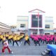 Polrestabes Makassar Gelar Olahraga Bersama Dalam Rangka Menyambut HKGB ke- 74