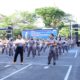Jaga Kebugaran Personel, Polrestabes Makassar Gelar Senam Bersama