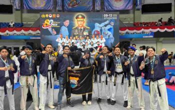 Kontingen Taekwondo Polda Sulsel Raih 9 Medali pada Kejuaraan Kapolri Cup Banten 2026
